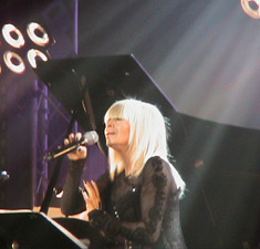 Lily Ivanova during her concert in Olympia Hall