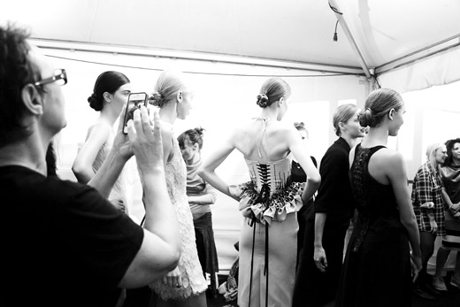 Backstage of Vienna fashion week through the eyes of a photographer