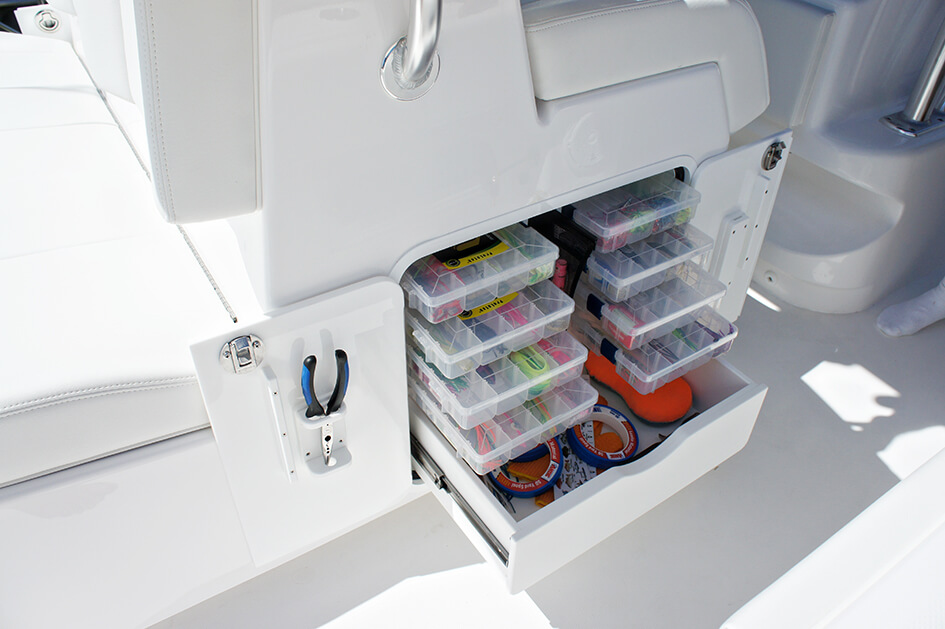 tackle boxes