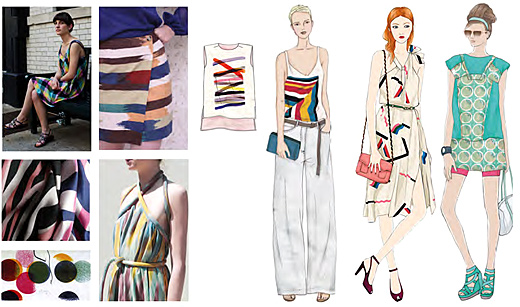 Technicolor Women's And Men's Wear Trends For Spring - Summer 2012