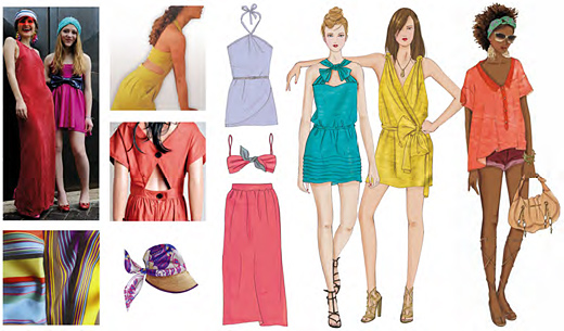 Technicolor Women's And Men's Wear Trends For Spring - Summer 2012