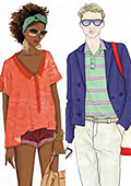 Technicolor  Women's And Men's Wear Trends For Spring - Summer 2012