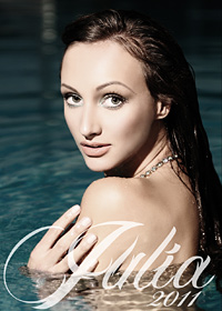 Julia Jurevich with fashion visions in a new calendar