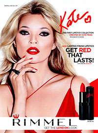 Kate Moss Presents Her First Personally Designed Lipstick Collection For Rimmel