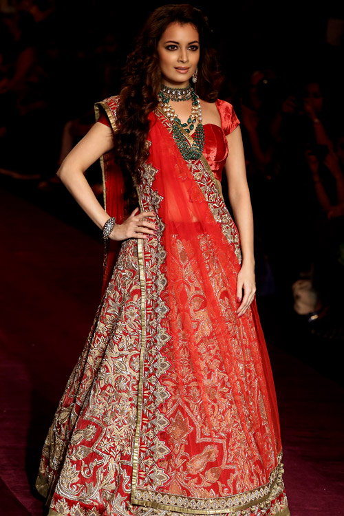 'A Royal Procession' collection presented during Lakme Fashion Week 2013