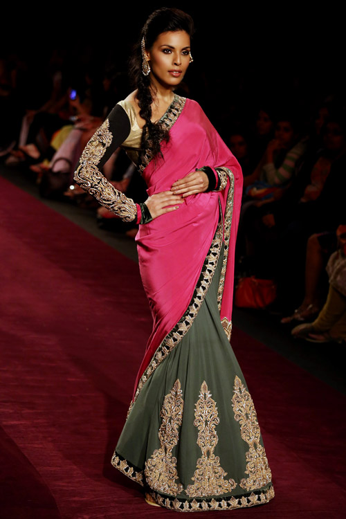 'A Royal Procession' collection presented during Lakme Fashion Week 2013