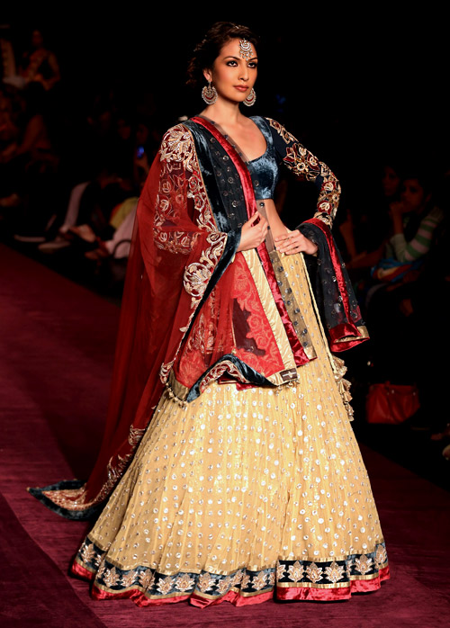 'A Royal Procession' collection presented during Lakme Fashion Week 2013