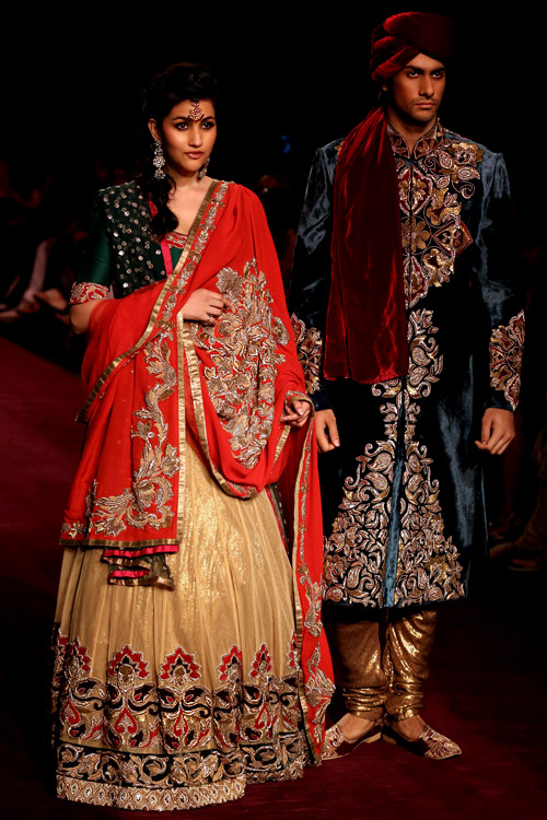 'A Royal Procession' collection presented during Lakme Fashion Week 2013