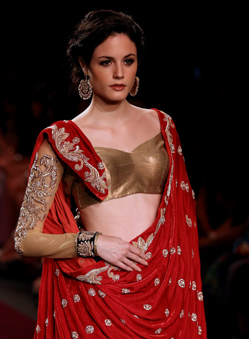 'A Royal Procession' collection presented during Lakme Fashion Week 2013