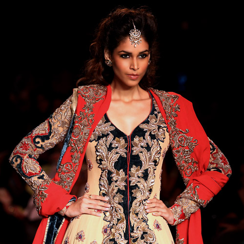 'A Royal Procession' collection presented during Lakme Fashion Week 2013
