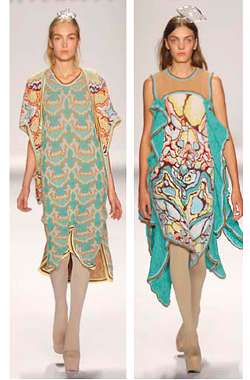   Bulgaria native Marina Nikolaeva Popska presented her Spring 2010 Collection at Mercedes-Benz New York Fashion Week