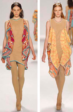   Bulgaria native Marina Nikolaeva Popska presented her Spring 2010 Collection at Mercedes-Benz New York Fashion Week