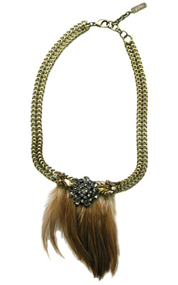 Feather jewelry for Fall-Winter 2011-2012