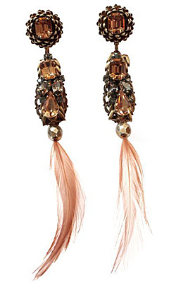 Feather jewelry for Fall-Winter 2011-2012