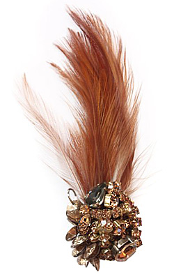 Feather jewelry for Fall-Winter 2011-2012
