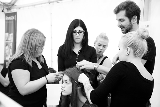 Backstage of Vienna fashion week through the eyes of a photographer