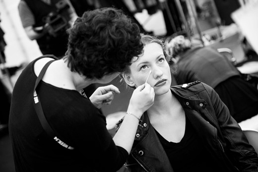 Backstage of Vienna fashion week through the eyes of a photographer