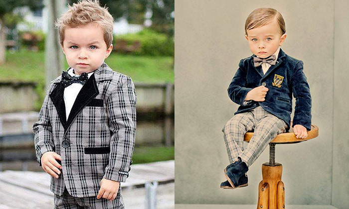 Children are more cute when they wear suits