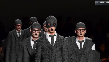 Fall-Winter 2017-2018 Men`s collection by American fashion designer Thom Browne during the Paris Fashion Week