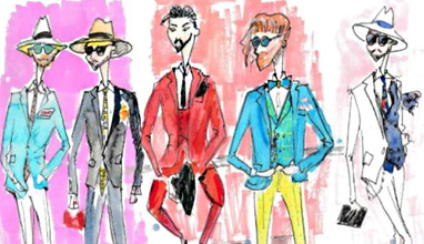 Pitti Uomo 92 Street Style in Sketches