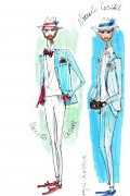 Photo 9 from album Pitti Uomo 92 Street Style in Sketches